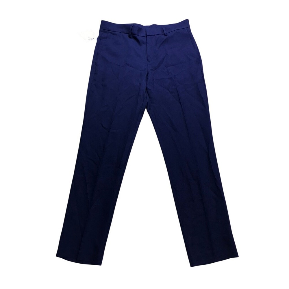 Perry Ellis Portfolio Dress Pants Mens 32x32 Blue Modern Fit Flat Front Trousers